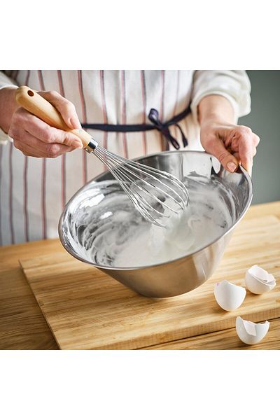 IKEA VARDAGEN Balloon Whisk, Stainless Steel/Beech, 30 cm