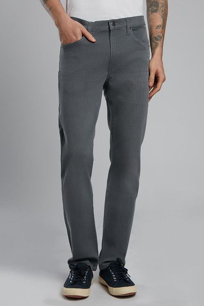 Lee Cooper Ανδρικό τζιν παντελόνι Marco Normal μέσης λεπτή εφαρμογή με ίσιο πόδι γκρι