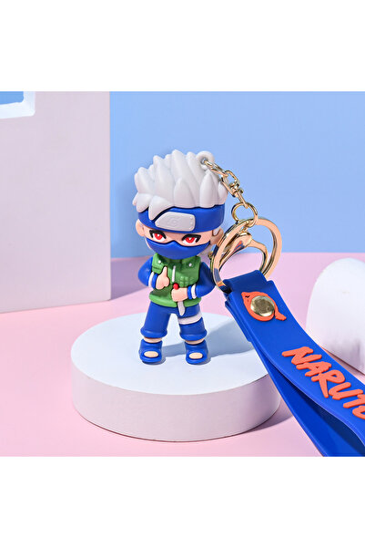 Miniso 6 cm Kakashi Cute Anime Character Naruto 3d Keychain On The Phone Couple Backpack Car Key Pen