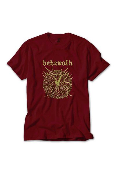 WAKHA Behemoth Goat Pentagram Red T-Shirt