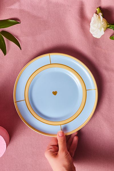 Karaca Talya Cake Plate Blue 20 cm