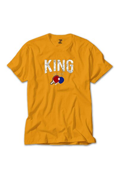 WAKHA Tricou Ping Pong King Of The Colors, culoare galbenă, mărimea XL
