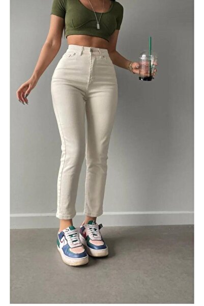 SU SHE Yüksek Bel Mom Jeans (yeni sezon)