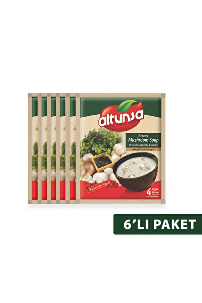Altunsa Hazır Kremalı Mantar Çorbası 6 lı 60 Gr