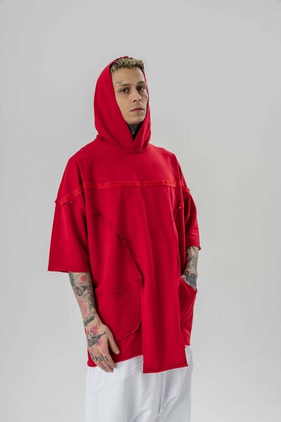 go gang own Футболка з капюшоном, асиметрична, збільшена