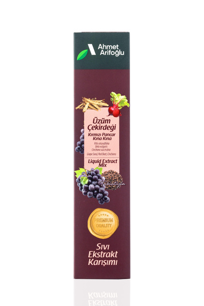Ahmet Arifoğlu Üzüm Çekirdeği, Kırmızı Pancar, Kına Kına Sıvı Ekstraktı 225 ml