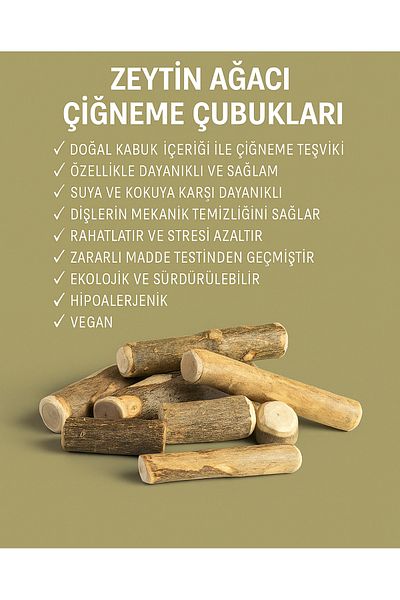 Havhav Natural Olive Tree Dog Chew Toy - Special Production Preserved in Olive Oil S Size Chew