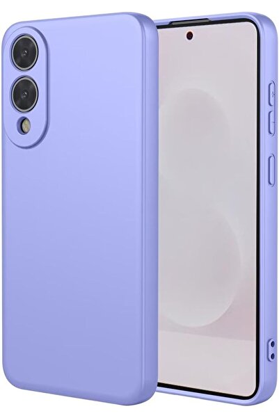 AWH غطاء حماية سيليكون ناعم من البولي يوريثان الحراري مع مصد لهاتف سامسونج جالاكسي إس 25 إيدج 5 جي، مع كاميرا - أرجواني