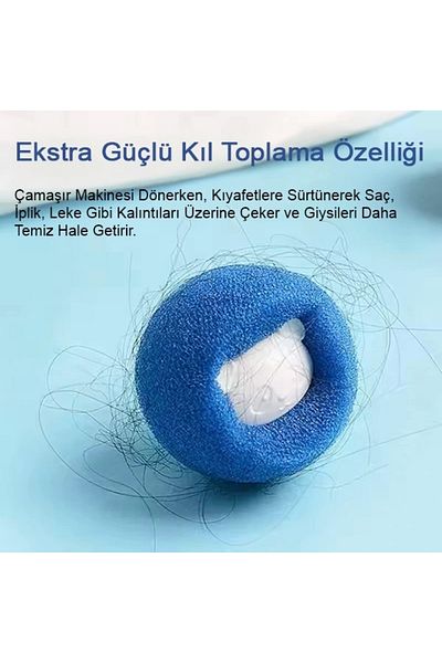 Yenimiyeni 3 Washing Machine Hair and Lint Collection Balls