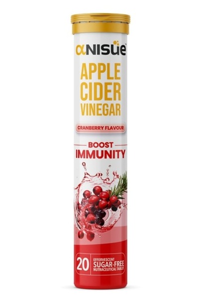 ANISUE خل التفاح بنكهة التوت البري - 20 قرصًا