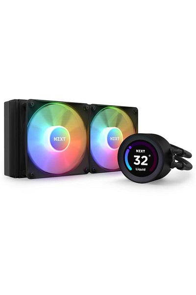 Nzxt Cooler CPU NZXT Kraken Elite 240 RGB, pompa cu ecran LCD, controller ARGB, 2x 120mm FAN (Negru)