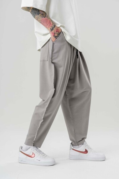 go gang own Джинси з еластичним поясом і оверлоком на штанинах