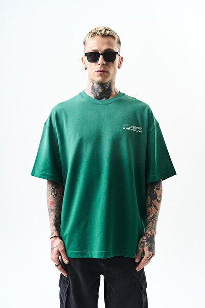 Respire Чоловіча футболка Oversize з принтом Pegasus, колір нефть