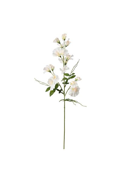 IKEA SMYCKA Artificial Sweet Pea Flower, White, 60 cm Lifelike & Adjustable Stem