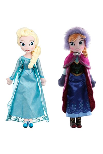 Choice 40cm-2pcs 40cm Anime Frozen Plush Princess Anna Kawaii Doll Snow Queen Princess Anna Elsa Soft Stuff