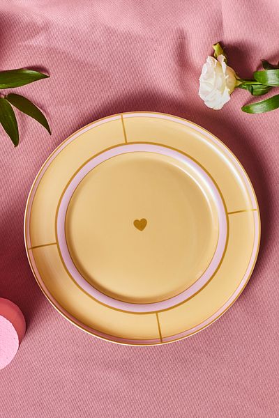 Karaca Talya Service Plate Yellow 25 cm