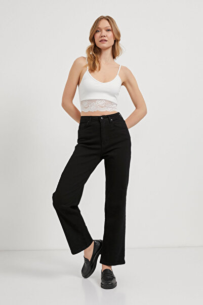 Arma Life Women's Lace Back Low-Cut Ecru Crop Bustier