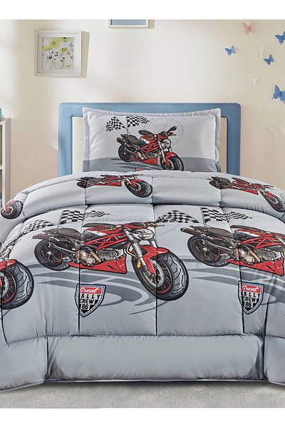 Generic 3 Piece Single Crib Bedding Set, Lightweight Comforter, Suitable for All Seasons G3