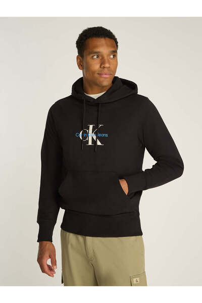 Calvin Klein DISTRESSED MONOLOGO HOODIE