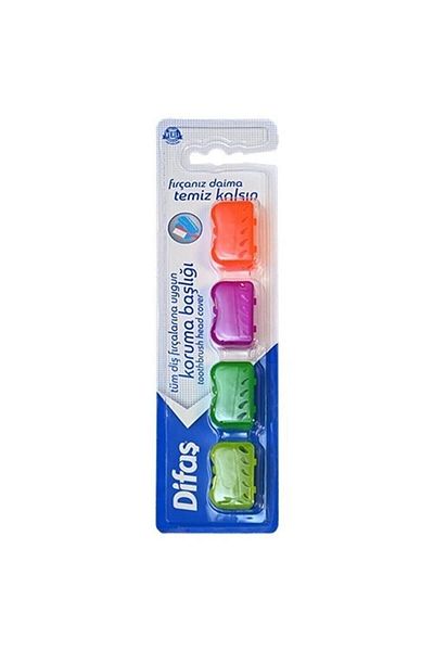Difaş 4-piece Protection Container - Toothbrush Protection Head