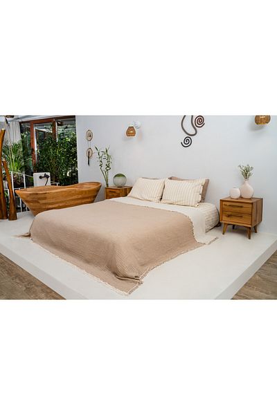 Rikka Home 100% Cotton Oversized Muslin Summer Blanket 225X240 Soft, Lightweight, Breathable, Double Sided