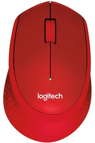 logitech Mouse Logitech Optic Wireless M330 Silent Plus (Rosu)
