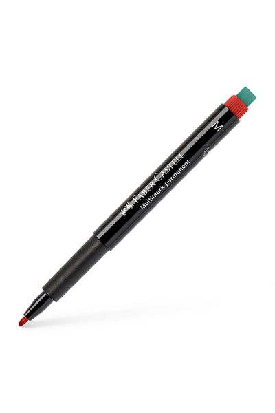 Faber Castell Permanent Marker Red M Multimark Faber-Castell