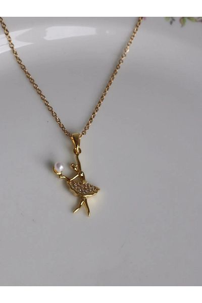 Reorah Collection Ballerina Steel Necklace
