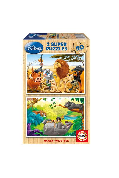 EDUCA Children's Puzzle 2X50 Pieces Animal Friends 13144