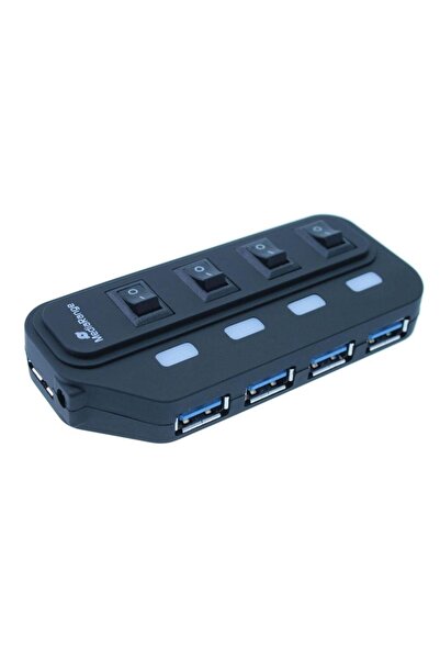 MediaRange MediaRange USB Hub, 4 ports, USB 3.0 (Black)