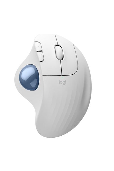 logitech Mouse Logitech ERGO M575S, Wireless Trackball, USB (Alb/Albastru)