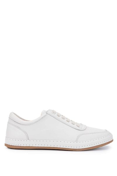 Tamer Tanca Men's Genuine Leather Beige Sneakers & Sports Shoes