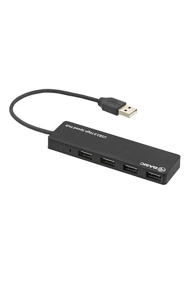 TELLUR Hub USB 2.0 Tellur Basic, 4 porturi, negru