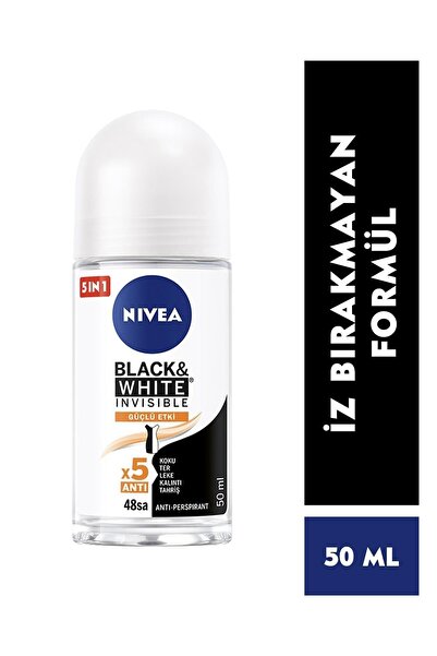 NIVEA Kadın Roll-on Black & White Invisible Güçlü Etki 50 ml
