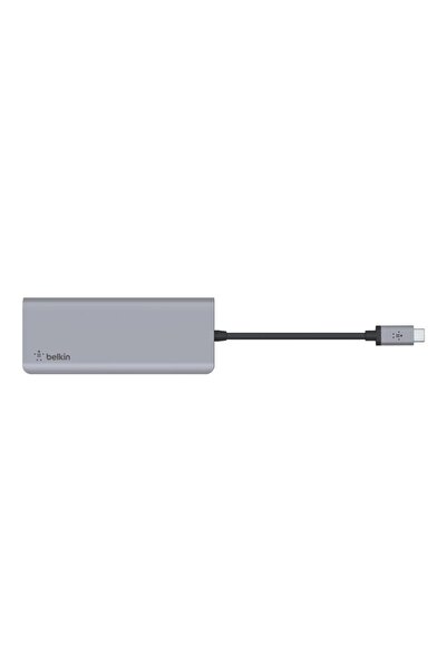 Belkin Hub USB Belkin AVC009btSGY, 2 x USB 3.0, 1 x USB Type-C, 1 x HDMI, Audio Combo, Card SD (Gri)