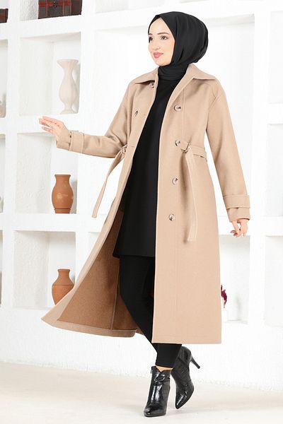 ModaMerve Παλτό Mink Cashmere - Μοντέλο MSL7007