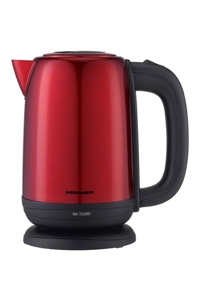 Heinner Fierbator electric Heinner HEK-2200RDSS, 1850-2200w, 1.7 l, carcasa inox, filtru detasabil (Rosu)