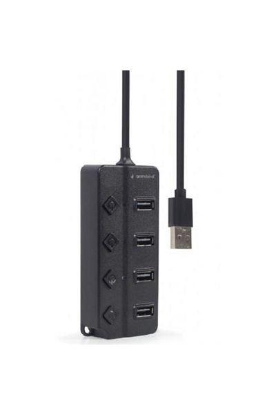 Gembird Hub USB Gembird UHB-U2P4P-01, 4x USB 2.0 (Negru)