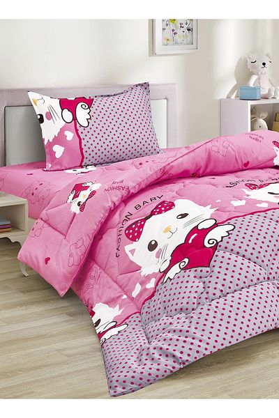 Generic 3 Piece Single Crib Bedding Set, Lightweight Comforter, Suitable for All Seasons G3
