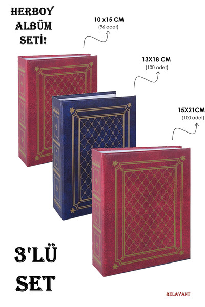 Relavant Herboy Σετ 3 & άλμπουμ φωτογραφιών 10x15 cm & άλμπουμ φωτογραφιών 13...