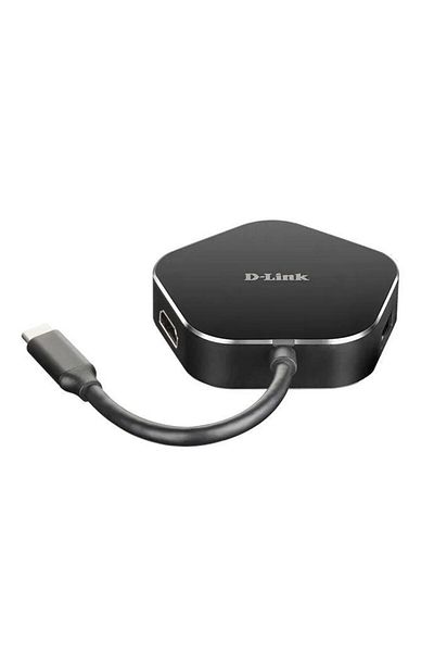 D-Link HUB USBD-LINK DUB-M420, USB 3.0 x 2, HDMI x 1, USB tip C x 1 (Negru)