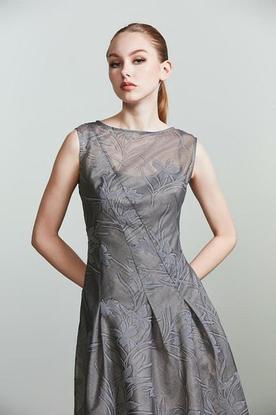femi9 unique pattern dress