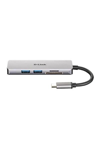 D-Link Hub USB D-LINK DUB-M530, 2 x USB 3.0, HDMI, SD/microSD, USB Type-C (Gri)