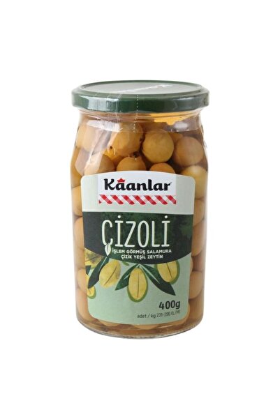Kaanlar 400 Gr 231-290 Çizik Yeşil Zeytin (çizoli)