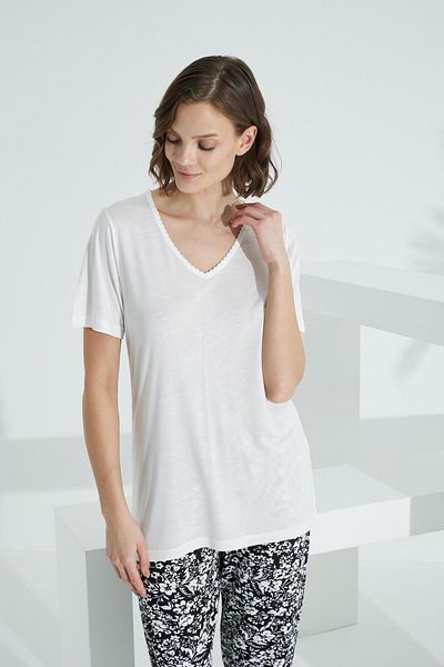 Etoile Bamboo Soft Fabric Short Sleeve Women's Capri Suit 71037