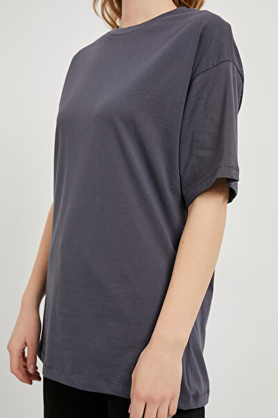 Arma Life Women's Short Sleeve Crew Neck Basic Smoked T-Shirt