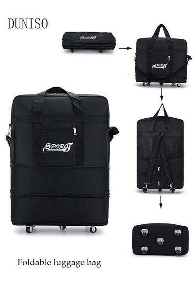 Generic DUNISO Expandable Foldable Luggage Bag Suitcase