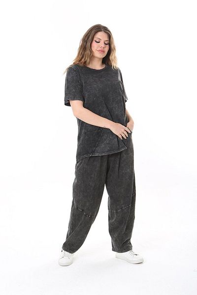 Truva XXL طقم قطن مغسول مقاس كبير
