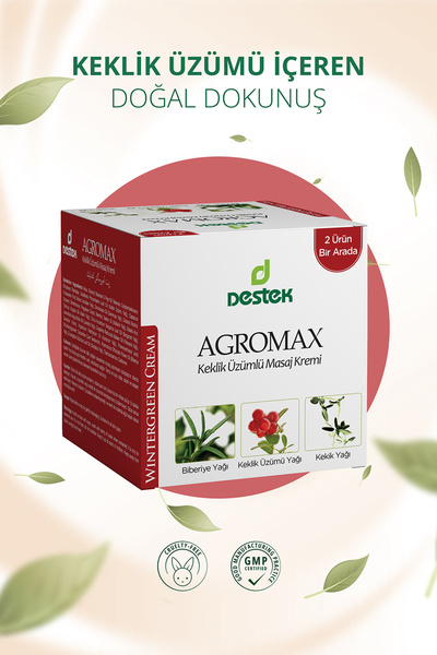 Destek Agromax Keklik Üzümü Masaj Kremi 185 gr