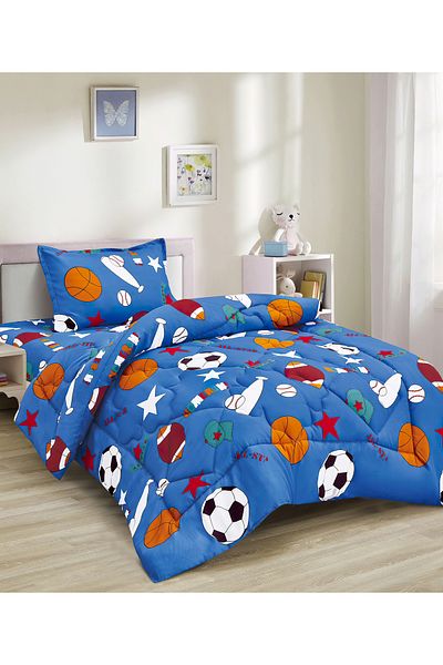 Generic 3 Piece Single Crib Bedding Set, Lightweight Comforter, Suitable for All Seasons G3